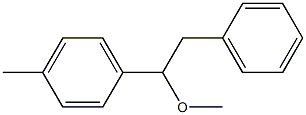 1-(4-Methylphenyl)-2-(phenyl)-1-methoxyethane Struktur