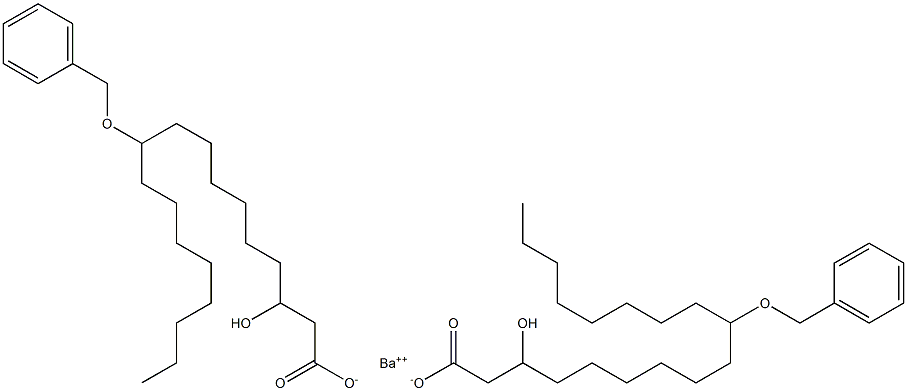 Bis(10-benzyloxy-3-hydroxystearic acid)barium salt Struktur