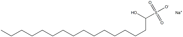 1-Hydroxyhexadecane-1-sulfonic acid sodium salt Struktur