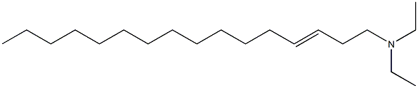 N,N-Diethyl-3-hexadecen-1-amine Struktur