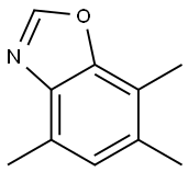 4,6,7-Trimethylbenzoxazole Struktur