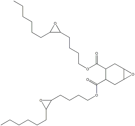 7-Oxabicyclo[4.1.0]heptane-3,4-dicarboxylic acid bis(5,6-epoxydodecan-1-yl) ester Struktur