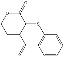 3-(Phenylthio)-4-ethenyltetrahydro-2H-pyran-2-one Struktur