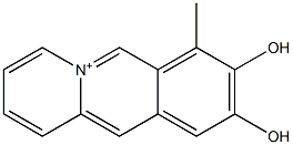 8,9-Dihydroxy-7-methylbenzo[b]quinolizinium Struktur