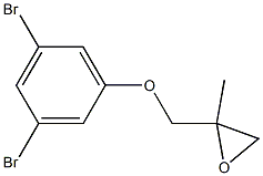 3,5-Dibromophenyl 2-methylglycidyl ether Struktur