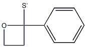 2-Phenyloxetane-2-thiolate Struktur