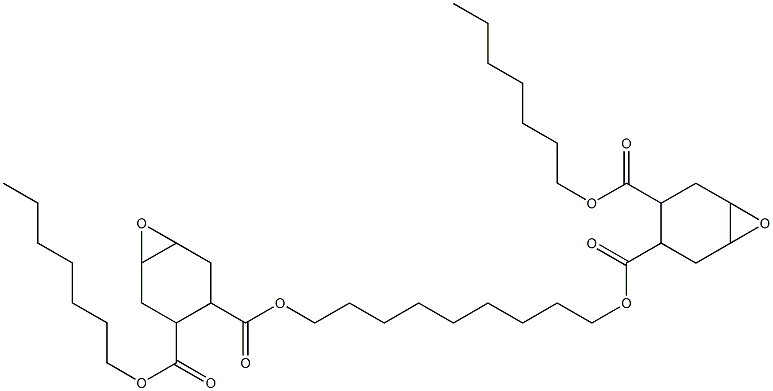 Bis[2-(heptyloxycarbonyl)-4,5-epoxy-1-cyclohexanecarboxylic acid]1,9-nonanediyl ester Struktur