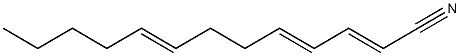 2,4,8-Tridecatrienenitrile Struktur