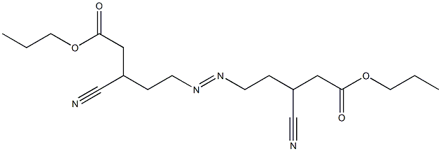 5,5'-Azobis(3-cyanovaleric acid)dipropyl ester Struktur