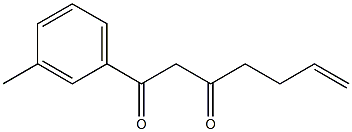 1-(3-Methylphenyl)-6-heptene-1,3-dione Struktur