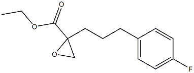 2-[3-(p-Fluorophenyl)propyl]oxirane-2-carboxylic acid ethyl ester Struktur