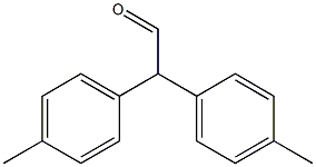 Bis(4-methylphenyl)acetaldehyde Struktur