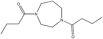 1,4-Dibutyrylhexahydro-1H-1,4-diazepine Struktur