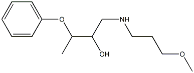 1-[(3-Methoxypropyl)amino]-3-phenoxy-2-butanol Struktur