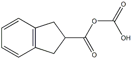 2,3-Dihydro-1H-indene-2,2-dicarboxylic acid Struktur