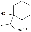 2-(1-Hydroxycyclohexyl)propanal Struktur