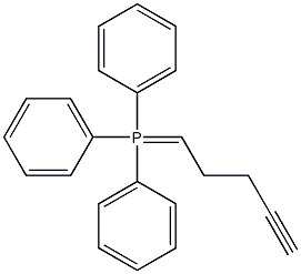 4-Pentyn-1-ylidenetriphenylphosphorane Struktur