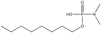 N,N-Dimethylamidophosphoric acid hydrogen octyl ester Struktur