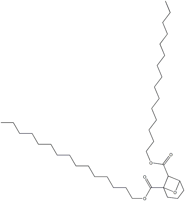 7-Oxabicyclo[3.1.1]heptane-1,6-dicarboxylic acid dipentadecyl ester Struktur