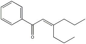 1-Phenyl-3-propyl-2-hexen-1-one Struktur