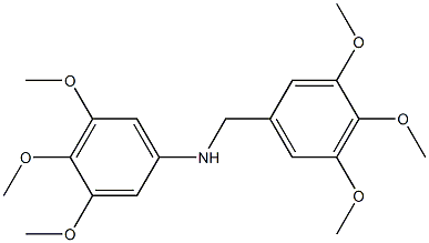 3,4,5-Trimethoxy-N-(3,4,5-trimethoxyphenyl)benzenemethanamine Struktur