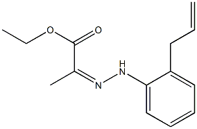 (Z)-2-[2-(2-Allylphenyl)hydrazono]propanoic acid ethyl ester Struktur