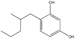 5-(2,4-Dihydroxyphenyl)-4-methylpentane Struktur