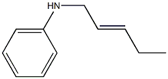 N-(2-Pentenyl)aniline Struktur