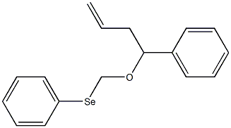 4-[(Phenylseleno)methoxy]-4-phenyl-1-butene Struktur