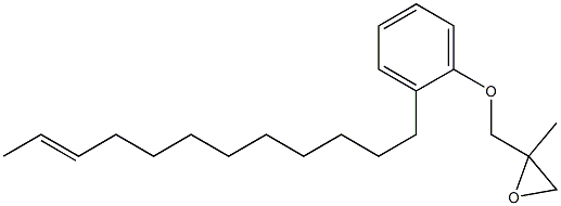 2-(10-Dodecenyl)phenyl 2-methylglycidyl ether Struktur