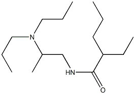 N-[2-(Dipropylamino)propyl]-2-ethylvaleramide Struktur