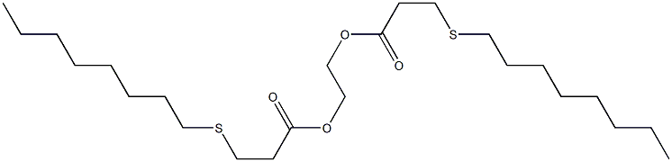 1,2-Ethanediol di[3-(octylthio)propionate] Struktur