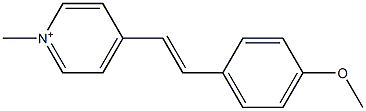 1-Methyl-4-[2-(4-methoxyphenyl)ethenyl]pyridinium Struktur