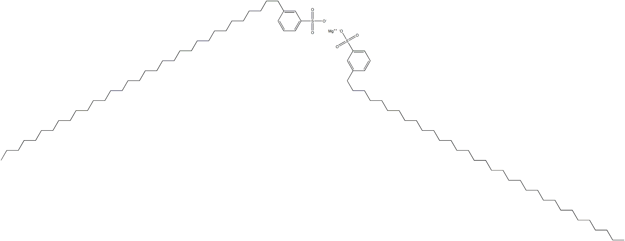 Bis[3-(tritriacontan-1-yl)benzenesulfonic acid]magnesium salt Struktur