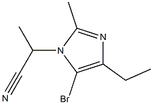 5-Bromo-1-(1-cyanoethyl)-4-ethyl-2-methyl-1H-imidazole Struktur