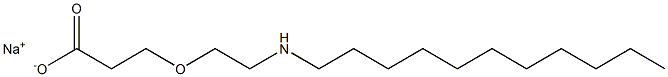 3-[2-(Undecylamino)ethoxy]propionic acid sodium salt Struktur