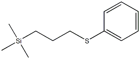 (3-Phenylthiopropyl)trimethylsilane Struktur