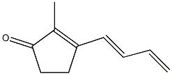 2-Methyl-3-(1,3-butadienyl)-2-cyclopenten-1-one Struktur