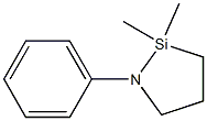 1-Phenyl-2,2-dimethyl-1-aza-2-silacyclopentane Struktur