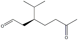 [S,(+)]-3-Isopropyl-6-oxoheptanal Struktur