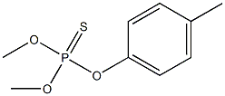 Thiophosphoric acid O,O-dimethyl O-[p-methylphenyl] ester Struktur