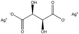 D-Tartaric acid disilver(I) salt Struktur