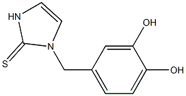 1-(3,4-Dihydroxybenzyl)-1,3-dihydro-2H-imidazole-2-thione Structure