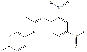 N1-(4-Methylphenyl)-N2-(2,4-dinitrophenyl)acetamidine Struktur