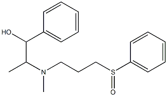 2-[N-(3-Phenylsulfinylpropyl)methylamino]-1-phenyl-1-propanol Struktur