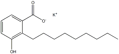 2-Nonyl-3-hydroxybenzoic acid potassium salt Struktur