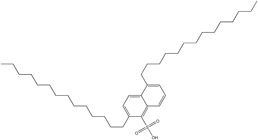 2,5-Ditetradecyl-1-naphthalenesulfonic acid Struktur