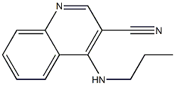 4-(Propylamino)-3-cyanoquinoline Struktur