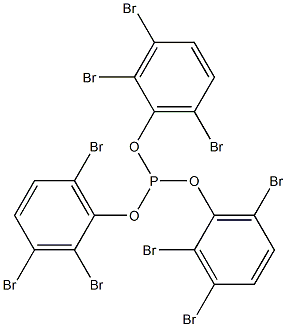 Phosphorous acid tris(2,3,6-tribromophenyl) ester Struktur