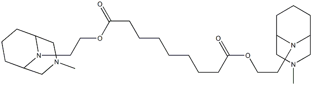 Azelaic acid bis[2-(3-methyl-3,9-diazabicyclo[3.3.1]nonan-9-yl)ethyl] ester Struktur